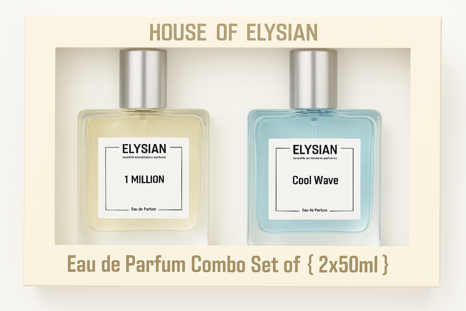 1 Million + Cool Wave perfume combo 2×50ml – House of Elysian