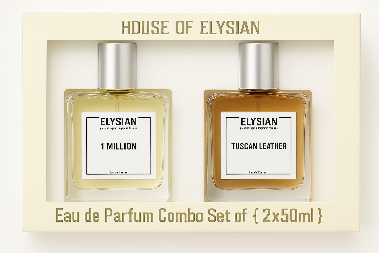 1 Million + Tuscan Leather perfume combo 2×50ml – House of Elysian