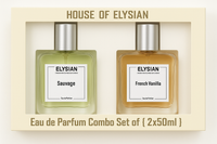 Sauvage and French Vanilla perfume combo 2×50ml – House of Elysian