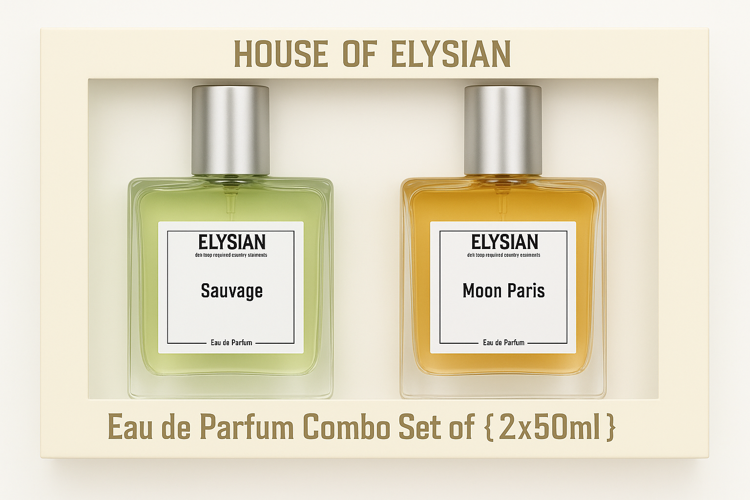 Sauvage + Moon Paris perfume combo 2×50ml – House of Elysian