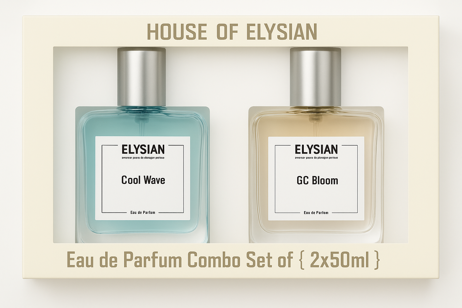 Cool Wave + GC Bloom perfume combo 2×50ml – House of Elysian