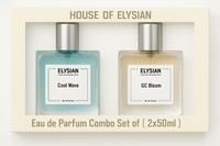 Cool Wave + GC Bloom perfume combo 2×50ml – House of Elysian